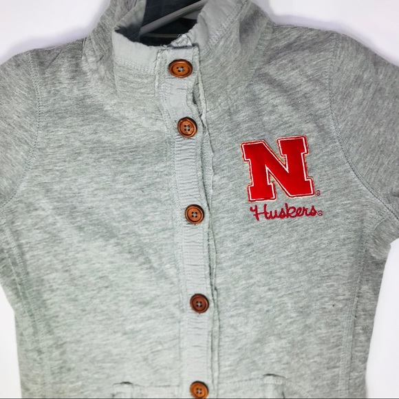 Nebraska Huskers Snap Sweatshirt Youth L - Picture 3 of 4